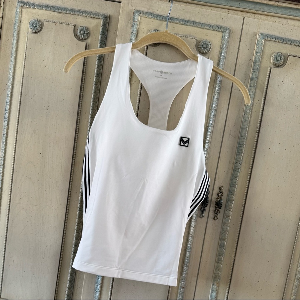 Tory Burch Sport Performance Rib Knit Tennis Tank Top